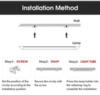 Luci a led Lampada da cucina sotto l'armadio A85-220V 10w 20w Tubo a led super luminoso con linea di interruttori da 1,8 m per lampade da interno per la camera da letto di casa
