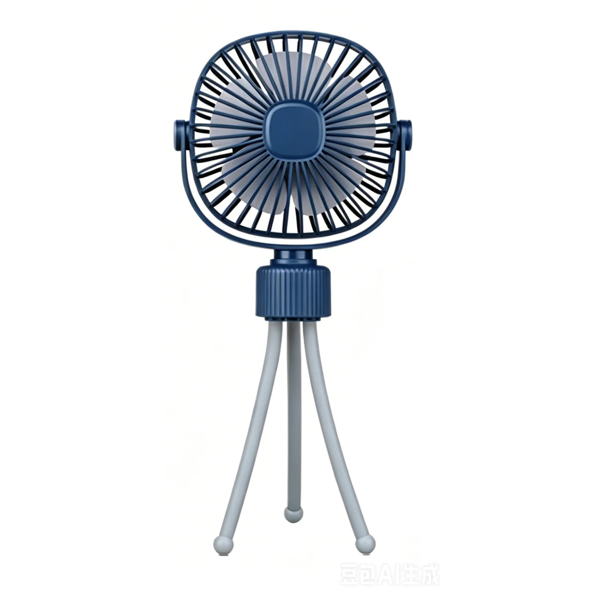 Ventilatore ricaricabile USB con treppiede flessibile, silenzioso e ad alta potenza, portatile per scrivania, passeggini e campeggio