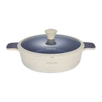 DONNOR 15-teiliges Keramik-Kochgeschirr-Set Töpfe und Pfannen Set Antihaft-Induktionsküche Platzsparendes Kochgeschirr-Set Induktion RV-Set JT445