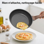 Set di piani cottura antiaderenti, 3 pezzi – Piani cottura in granito da 20/24/28 cm