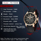 PAGANI DESIGN Orologio da Polso Uomo Quarzo VK63 41mm Vetro Zaffiro 10 Bar