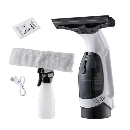Podofo Aspirapolvere Elettrico Ricaricabile per Finestre, Pulitore Automatico per Vetri, Raschietto e Lama per Pulizia di Cucina, Pareti e Superfici