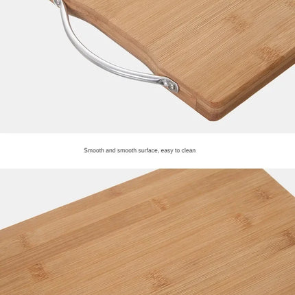Natural bamboo kitchen cutting board large rectangular thickened solid wood cutting board available on both sides