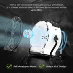 Ventilatore Industriale XPower FC-420 ad Alta Velocità per Ambienti Interi con Timer