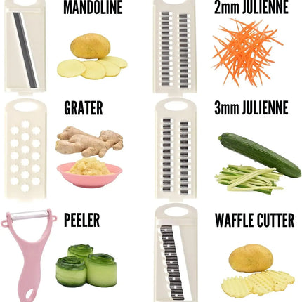 5-in-1 Multifunctional Vegetable Chopper, Onion Chopper, Food Chopper, Kitchen Mandoline, Vegetable Slicer