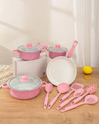 13 pezzi durevoli set di pentole antiaderenti Maifanstone multifunzionale zuppa di latte pentola utensile da cucina padella per uso domestico