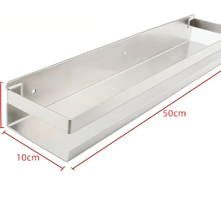 Stainless Steel Spice Rack No Drilling, Wall Mounted Organizer for Kitchen and Bathroom, Home Storage Organizer