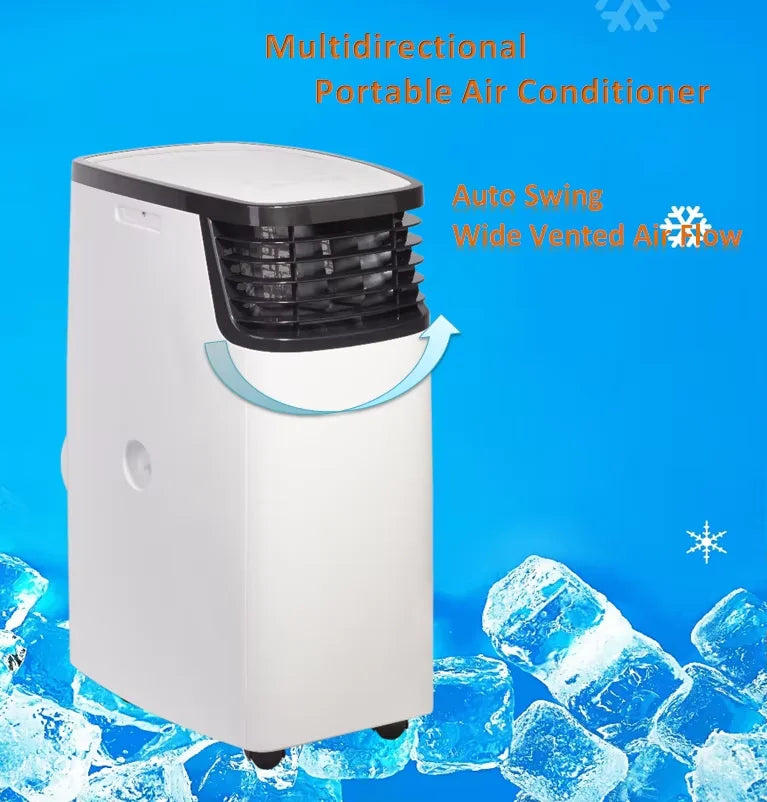 Condizionatore d'aria mobile da 15000 Btu con conversione di frequenza, silenzioso, solo raffreddamento, macchina all-in-one per uso domestico e commerciale