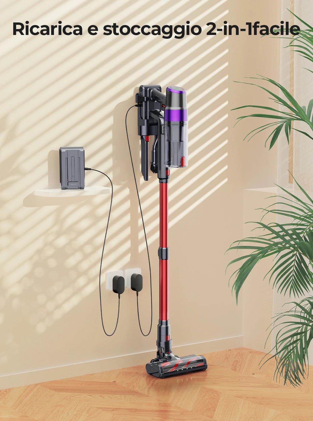 Laresar V8 Kabelloser Handstaubsauger für Autos, 48000 PA, 500 W, 60 Minuten, Haushalt, abnehmbarer Akku, kabelloser bürstenloser Motor