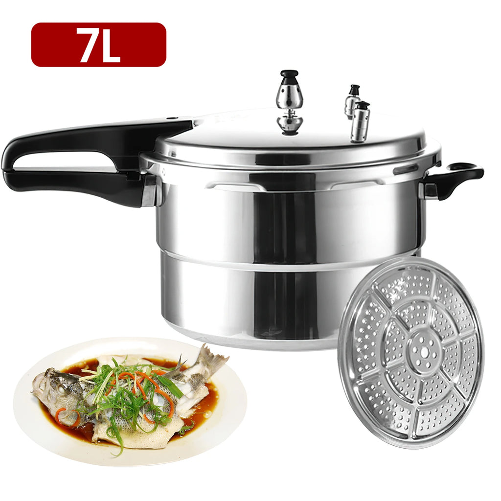 Aluminiumlegierung Schnellkochtopf 3L/7L, Boden 18cm/24cm, 3L/7L Schnellkochtopf für Gasherd
