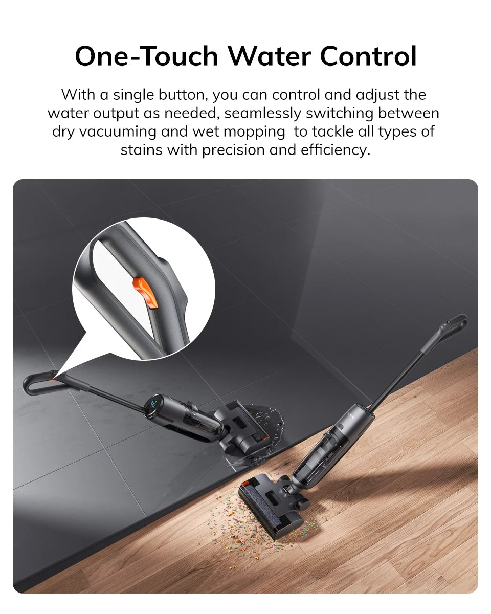 ILIFE W90 Pro Wireless Smart Floor Washer, 7000Pa Suction, 1 Minute Self-Cleaning, Dual Water Tank, Upgraded Version of W90