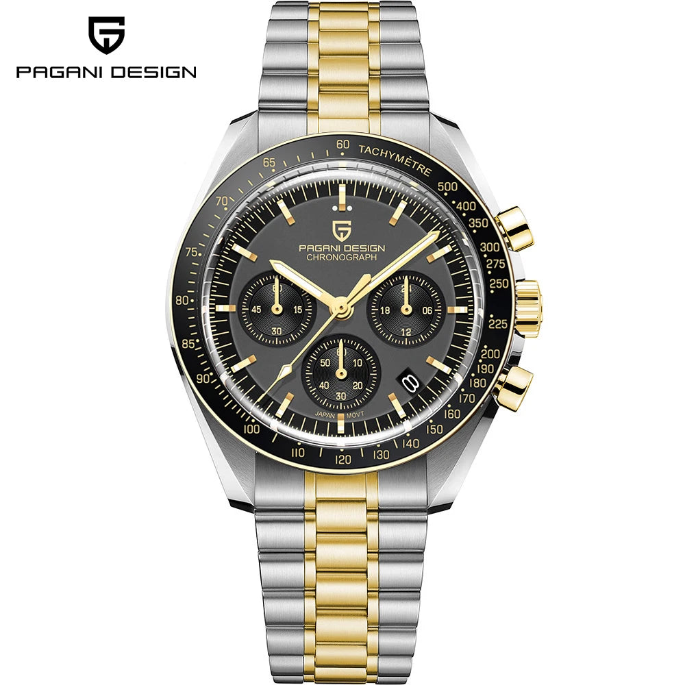 PAGANI DESIGN Orologio da Uomo al Quarzo Cronografo Modello PD-1701 Vetro Zaffiro Impermeabile 100M
