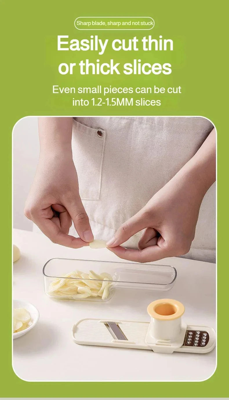 3-in-1 Gemüseschneider, multifunktionales Küchenwerkzeug, für Tomaten, Karotten, Käse, Zwiebeln, tragbarer Hobel, Reibe