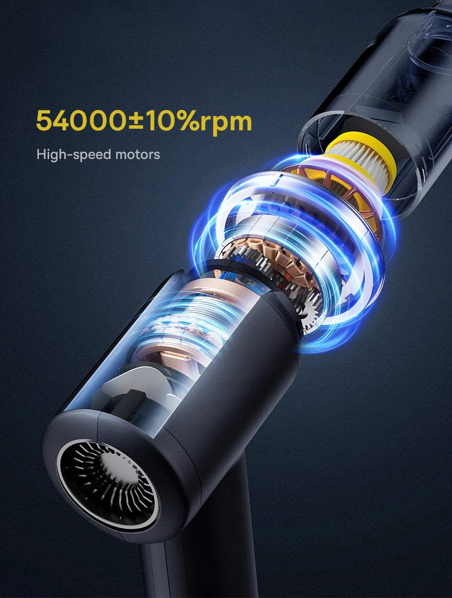 Baseus Car Vacuum Cleaner Cordless Car Air Blower Gun Powerful Handheld Auto Cleaning Appliance Wireless Vehicle Cleaner