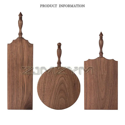 French Vintage Cutting Board Premium Handmade Black Walnut Cutting Board with Natural Texture Durable, Polished, Smooth, No Rough Edges