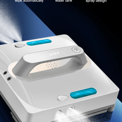 ABIR WD9 Window Cleaning Robot, 4-Way Water Spray, Floating Scraper Technology, Laser Sensor, 9000PA Vacuum Suction, Intelligent Memory