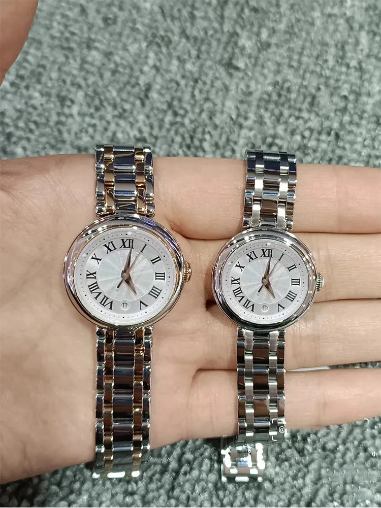 Orologio da Donna Suojiali Little Beauty, Quadrante Piccolo con Numeri Romani, Acciaio Inossidabile