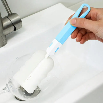 Soft Sponge Cup Brush Long Handle Sponge Bottle Brush Sponge Cleaning Brush Water Bottle Glass Cup Cleaning Tool