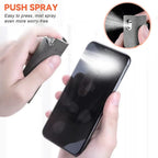 2-in-1 Bildschirmreinigungsspray mit Mikrofasertuch für Handys, Tablets, Computer, Staubentfernungs-Tool für mobile Geräte.