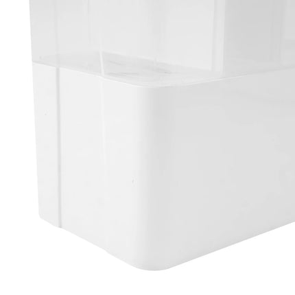 5-Compartment Rice Dispenser, Dry Food Storage Container, 33 LBS Capacity, Pantry Organizer with Measuring Cup for Cereal and Legumes