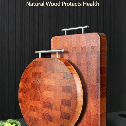 Solid Rosewood Cutting Board, Double-Sided, with Mortise and Tenon Joint, Thick, Anti-Mold, for Kitchen