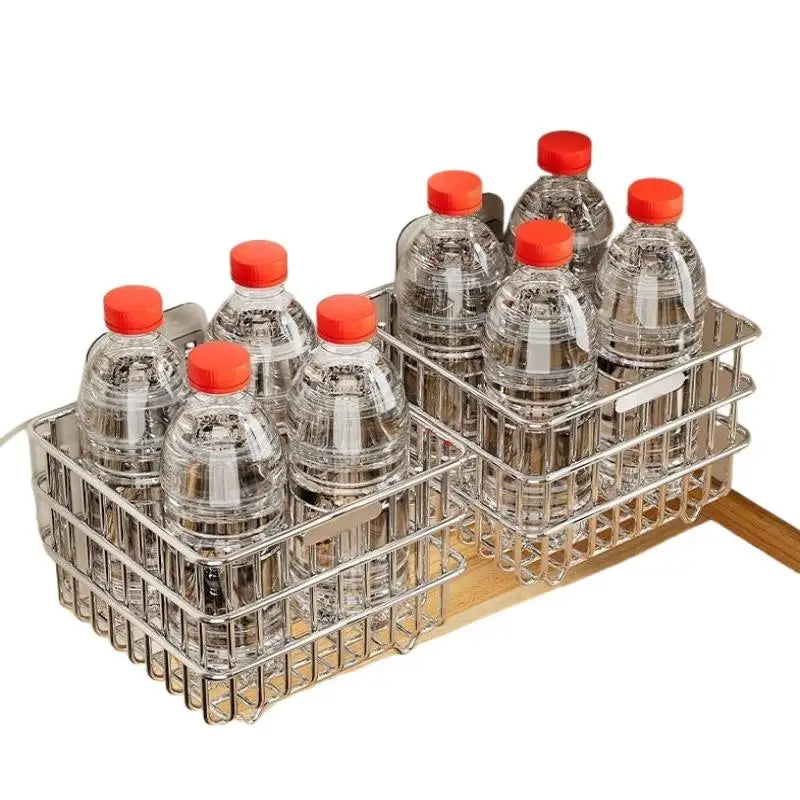 1Pc Cipolla Zenzero Aglio Scaffale Da Cucina Appeso A Parete Condimenti Spezie Verdura Frutta Rack di Stoccaggio Cestino di Scarico A Parete Punch-Free