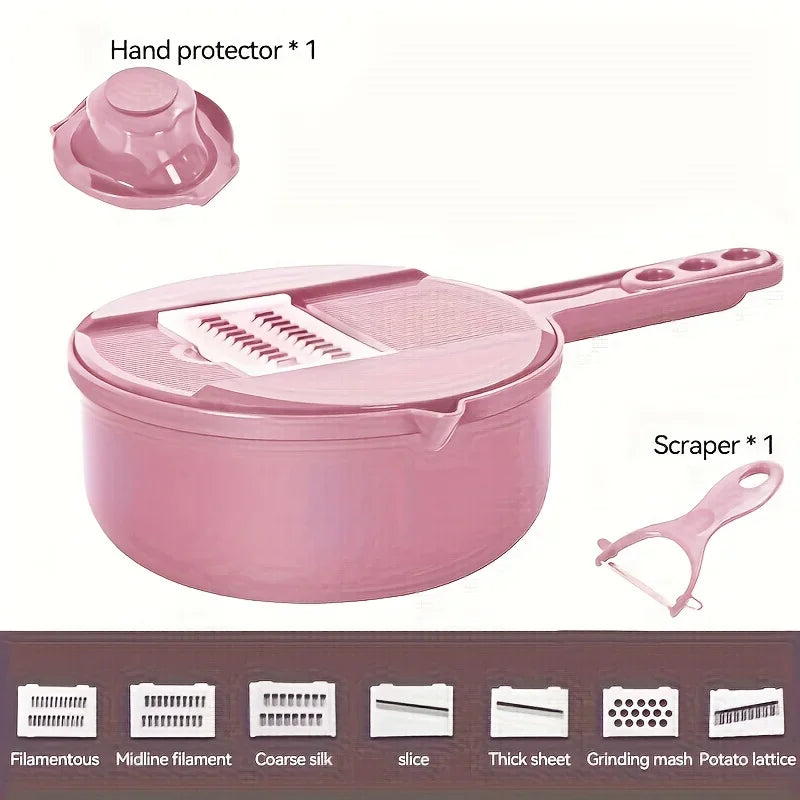 12 in 1 tritatutto per verdure multifunzionale patate tagliate manualmente affettatrice per ravanello grattugia utensili da cucina per hotel/commerciale