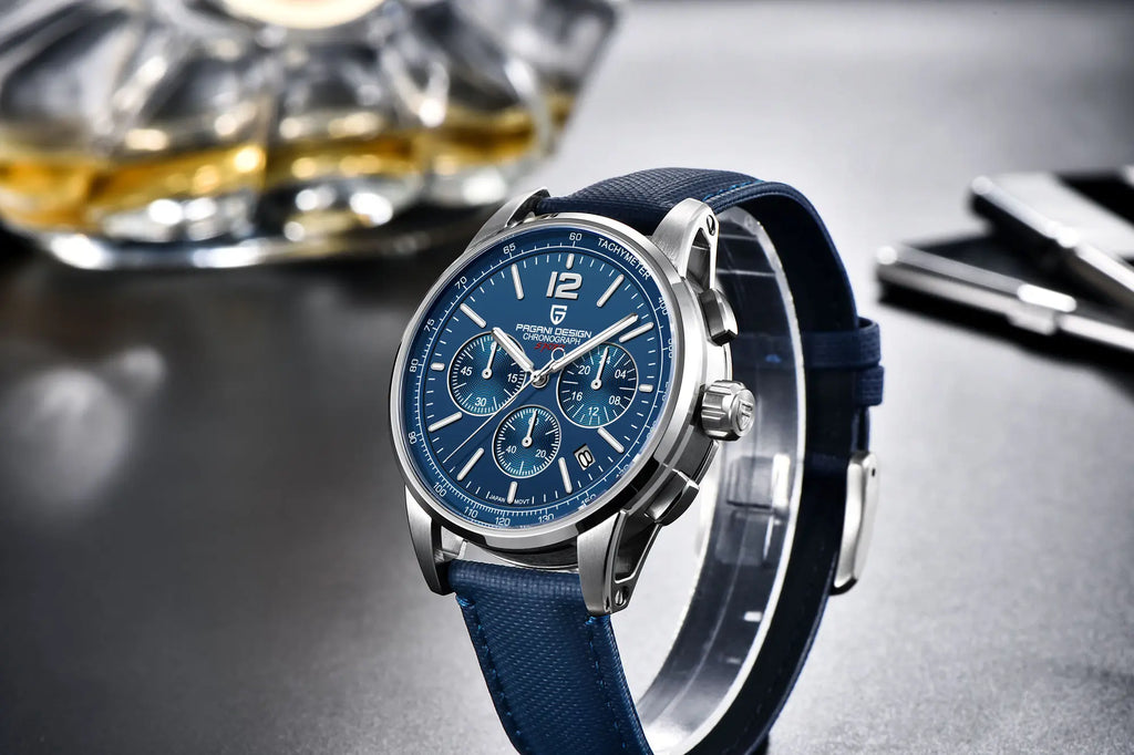 PAGANI DESIGN Orologio da Polso Uomo Quarzo VK63 41mm Vetro Zaffiro 10 Bar