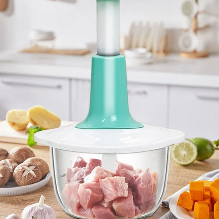 Tritacarne manuale per verdure, tipo a pressione, per aglio domestico, frusta da cucina, mini robot da cucina