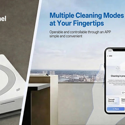 COTIAR Winbot W10 3100Pa Robot Window Cleaner with 5 Cleaning Modes, Intelligent Electric Control via App and Remote Control