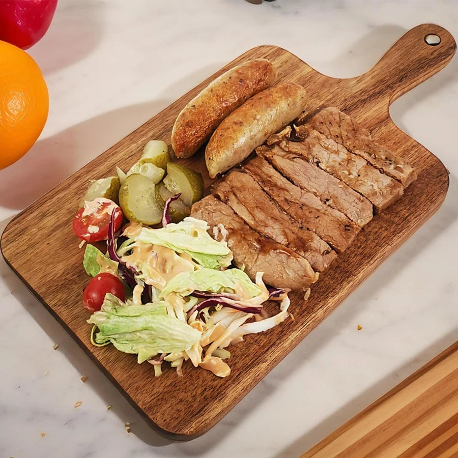 Schneidebretter Holztisch Holz-Wurstplatte Küchen-Käsebrett Großes Campingzubehör Utensilien Küchenbedarf Artikel