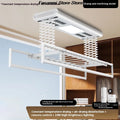 Home Balcone Elettrico Telecomando Sollevamento Stendibiancheria Lega di alluminio Illuminazione Asciugatura Stendibiancheria pieghevole