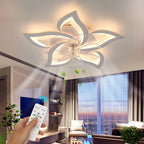 Ventilatore da soffitto LED Oyajia 50W con telecomando, moderno, diametro 62 cm