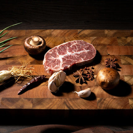 Tagliere bifacciale in legno di acacia di alta qualità con giunto a pettine, scanalatura per la raccolta dei liquidi e resistente all'umidità per gli utensili da cucina