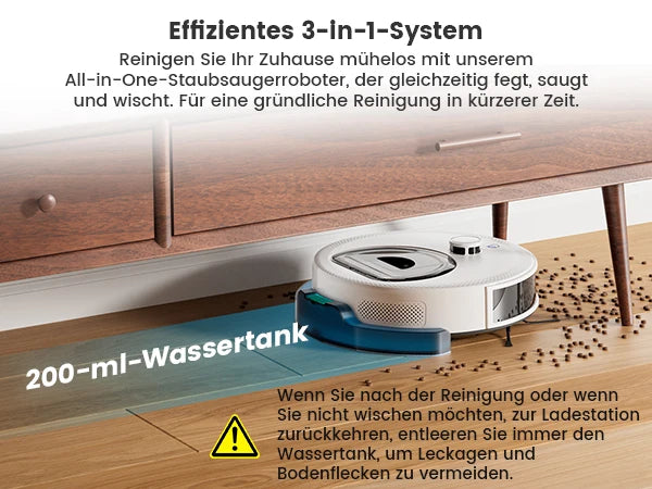 LEFANT M330 Pro M330S Saugroboter mit Mapping, dToF-Navigation, PSD-Hindernisvermeidungssystem, 5000Pa Saugkraft, Alexa/APP/WiFi
