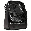 Mini ventilatore portatile USB da tavolo, flusso d'aria potente e funzionamento silenzioso, 4 velocità, vento a 180° ° Ventilatori da terra girevoli per la casa