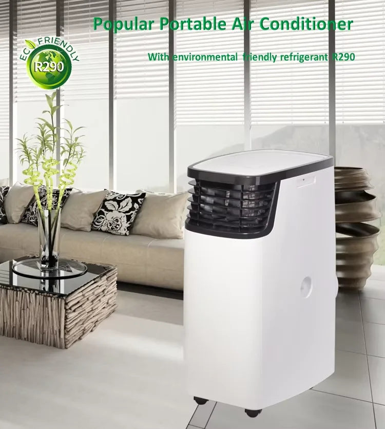 Condizionatore d'aria mobile da 15000 Btu con conversione di frequenza, silenzioso, solo raffreddamento, macchina all-in-one per uso domestico e commerciale