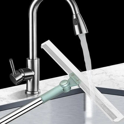 Scopa per raschiare il pavimento, scopa per raschiare con manico telescopico, scopa multifunzionale per la pulizia del pavimento delle piastrelle della cucina del bagno