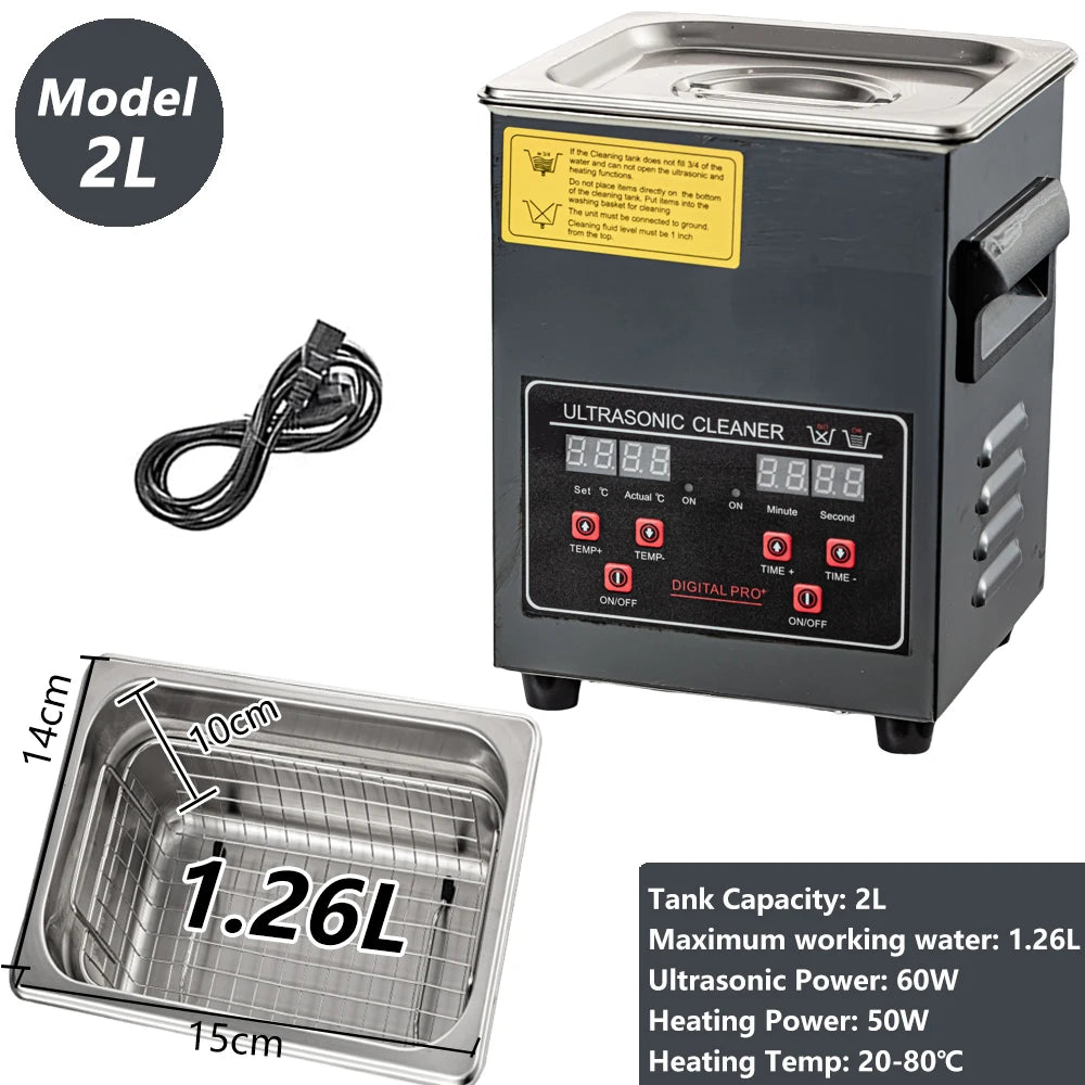 2L/3L/6L/10L/15L/30L Ultraschallreiniger, digitale Heizung, 40kHz Edelstahl Ultraschallreinigungsmaschine, Haushaltsgerät