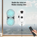 Fenstersauger-Roboter 5600Pa mit Fernbedienung, intelligenter Fenstersauger mit doppelter rotierender Wischfunktion, automatischer Wassersprühfunktion, elektrischer Roboter zur Glasreinigung