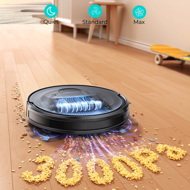 Airzeen R7 3-in-1 Robot Vacuum and Mop, 4000Pa Suction, Smart App/Alexa Control, Self-Charging for Pet Hair and Hard Floors