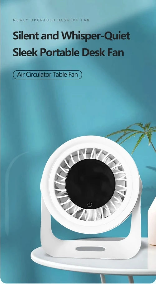Nuovo Ventilatore Portatile da Esterno USB con Motore Brushless, Design da Collo, Mini Ventilatore da Tavolo, Bestseller Transfrontaliero