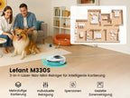 LEFANT M330 Pro M330S Saugroboter mit Mapping, dToF-Navigation, PSD-Hindernisvermeidungssystem, 5000Pa Saugkraft, Alexa/APP/WiFi