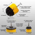 3/5 pezzi kit spazzola per trapano elettrico spazzola per pulizia elettrica per moquette superficie del bagno vasca mobili doccia piastrelle pneumatici strumento di pulizia