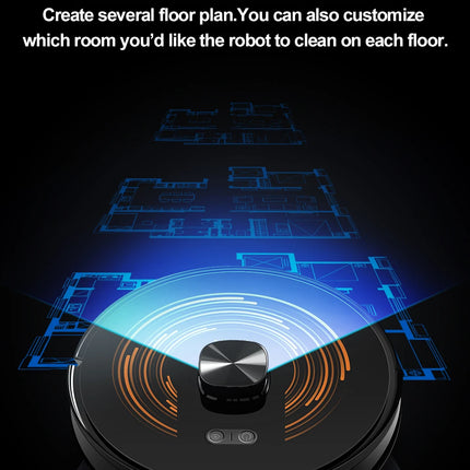 (Codice promozionale: GCC800)Aspirapolvere Robot ABIR X9, Navigazione Laser, Aspirazione 6500Pa, Mappa Multi-piano, Doppia Lampada UV, Controllo Zone Intelligente, Tecnologia Auto Carpet Boost, Versione di Fascia Alta