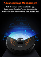 (Codice promozionale: GCC800)Aspiratore Robot ABIR X9, Navigazione Laser, Aspirazione 6500Pa, Mappa Multi-piano, Doppia Lampada UV, Controllo Zone Intelligente, Tecnologia Auto Carpet Boost, Versione di Fascia Alta