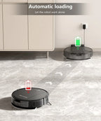 PrettyCare C2 Roboter-Staubsauger und Wischmopp, 4000 Pa Saugkraft, Roboterstaubsauger mit automatischer Teppichverstärkung, Alexa/WLAN/App