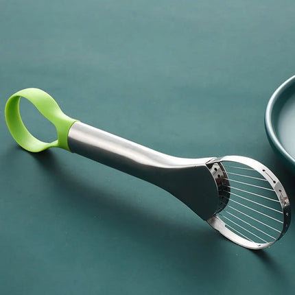 2-in-1 Avocado Slicer Stainless Steel Avocado Cutter Peeler Knife Kiwi Salad Slicer Peeler Kitchen Gadgets Fruit and Vegetable Tools