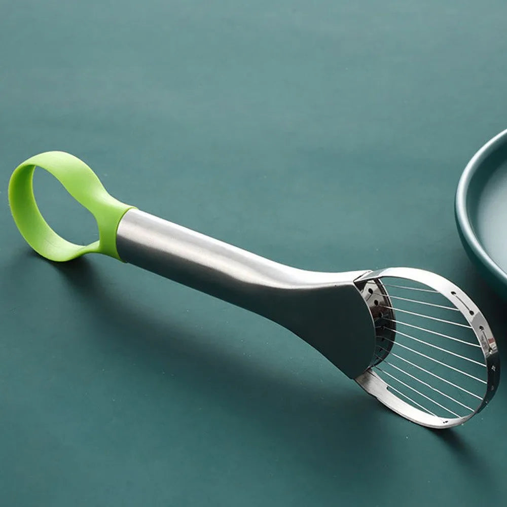 2-in-1 Avocado-Messer aus Edelstahl, Avocado-Schneider, Kiwi-Schälmesser, Salatschneider, Schäler, Küchen-Gadgets, Obst- und Gemüsewerkzeuge