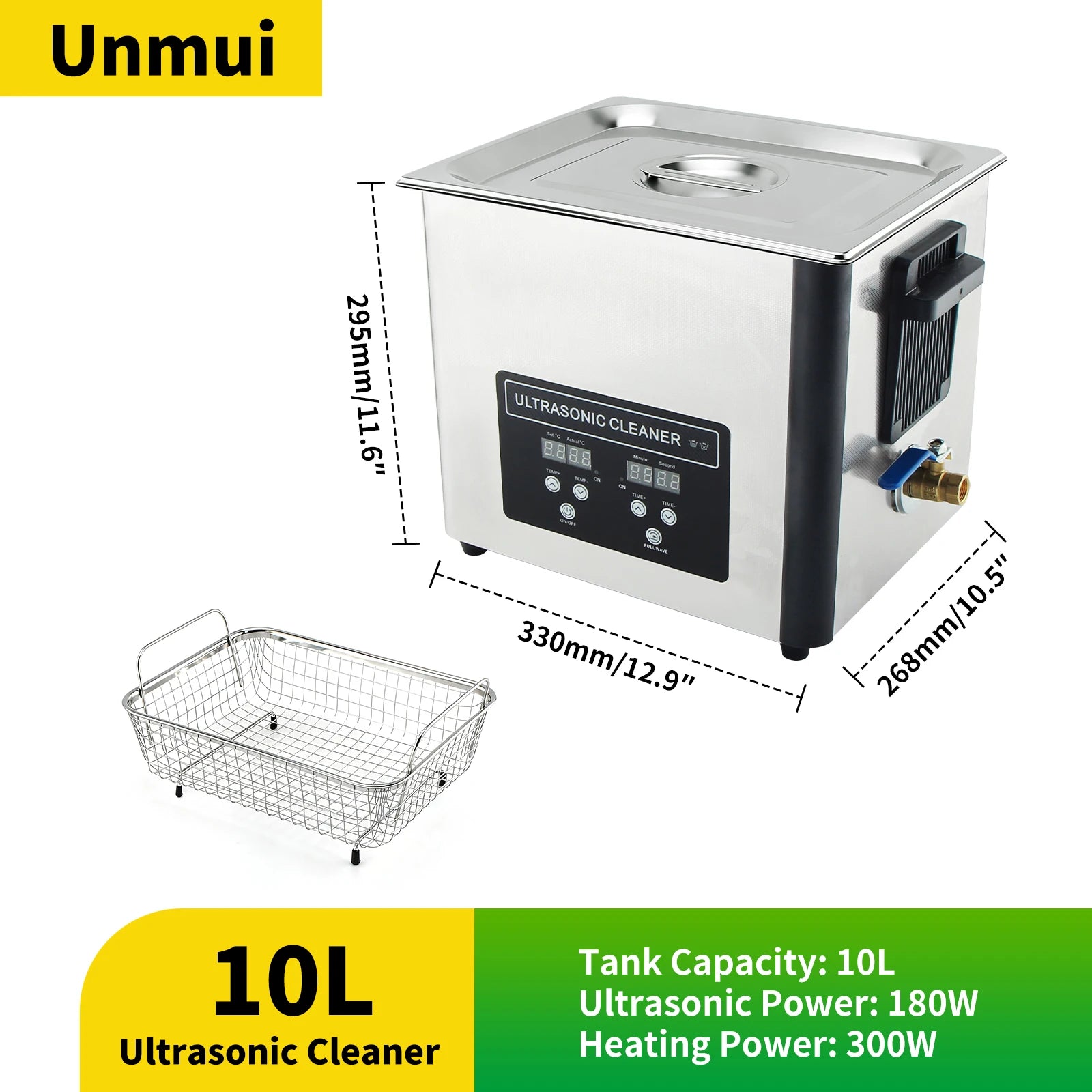 6/10/15/30L Macchina economica per la pulizia ad ultrasuoni macchina per la pulizia ad ultrasuoni in acciaio inossidabile con riscaldamento digitale 40KHZ